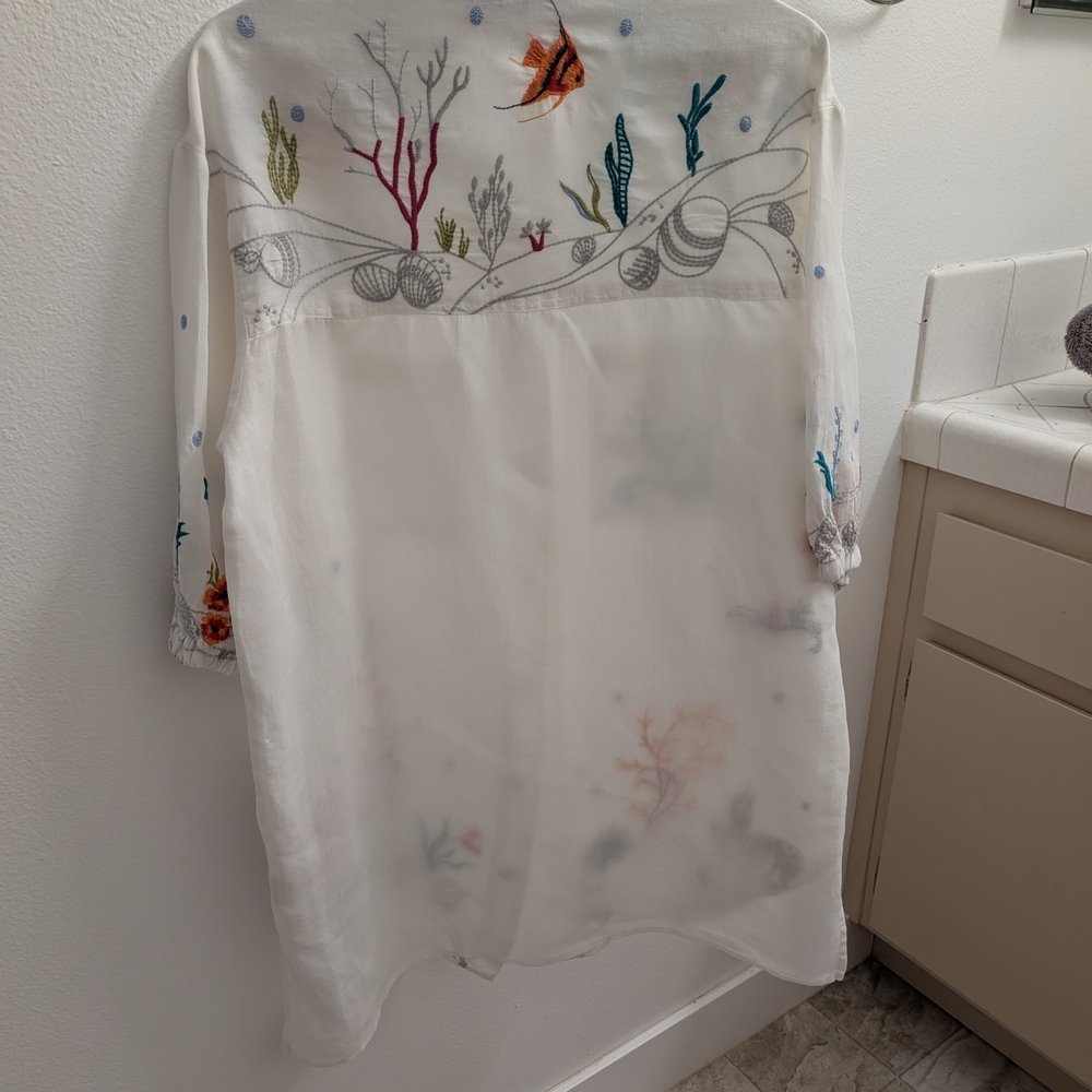 Beautiful Johnny Was Blouse with Embroidery Size XS. Just Dry Cleaned - Picture 10 of 10